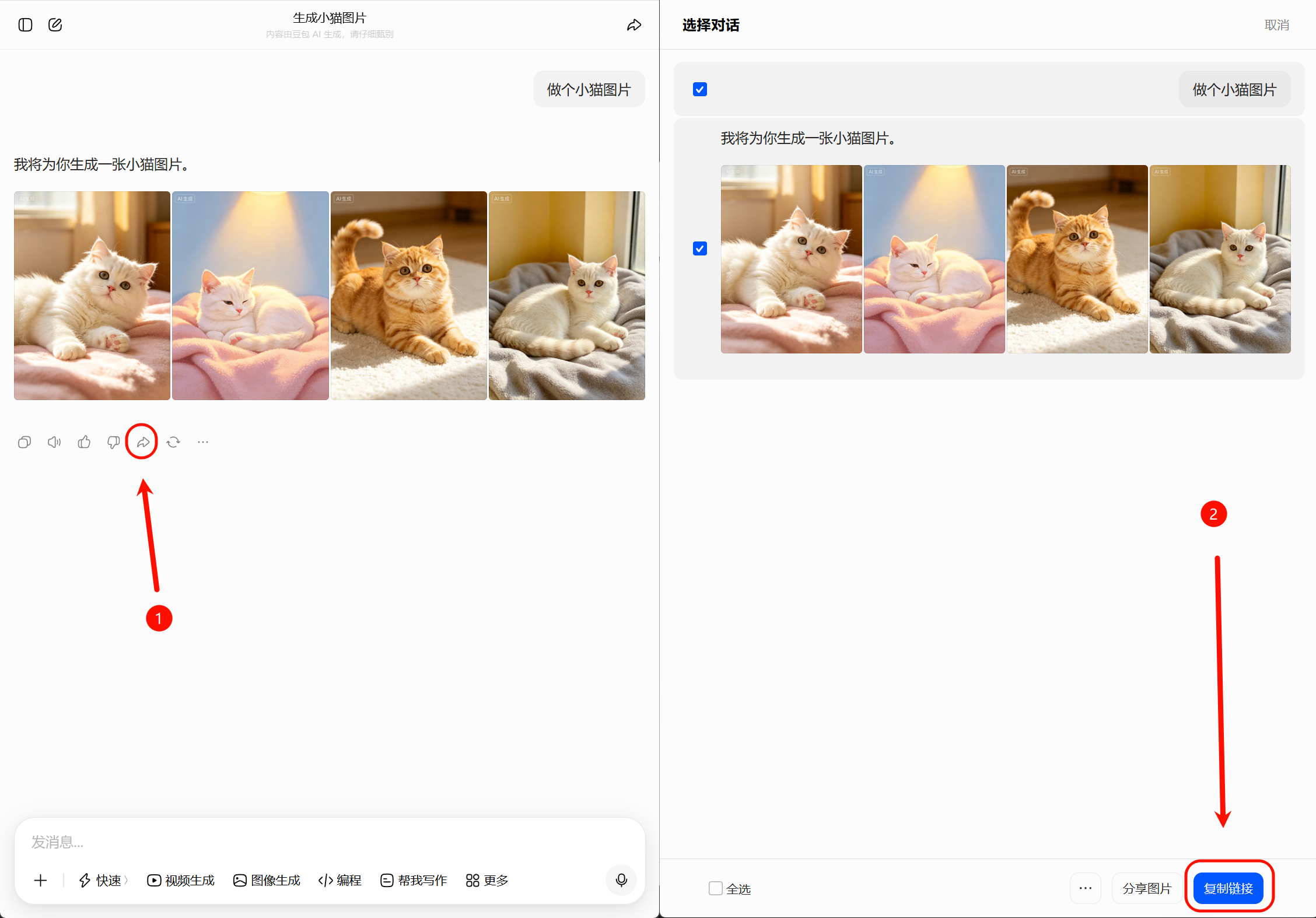 电脑端获取图片链接示意图